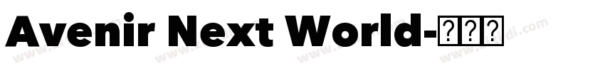 Avenir Next World字体转换